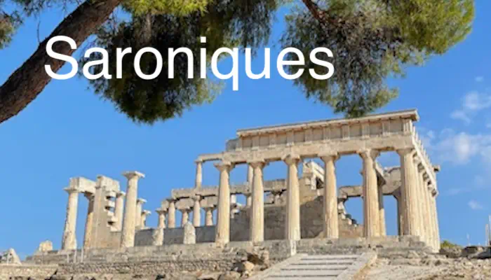 Ruines antiques dans les îles Saroniques en Grèce