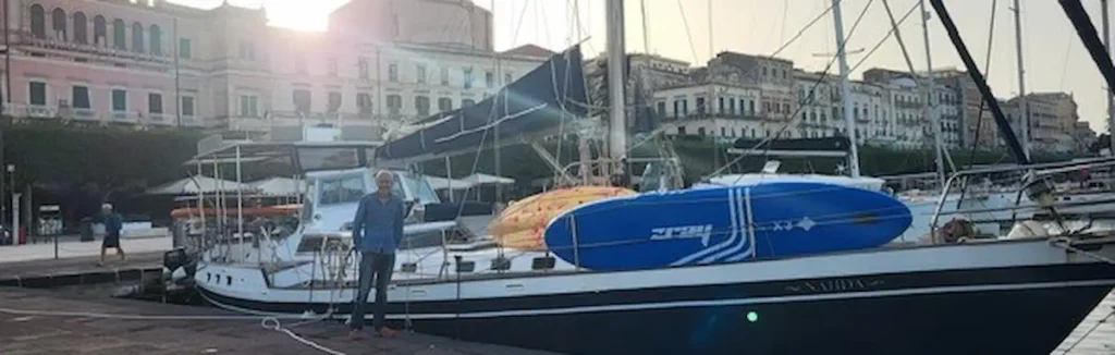 Jean-Michel, skipper du voilier Najida en Grèce