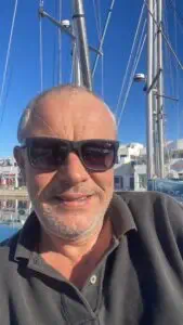 Jean-Michel skipper du voilier Najida en Grèce
